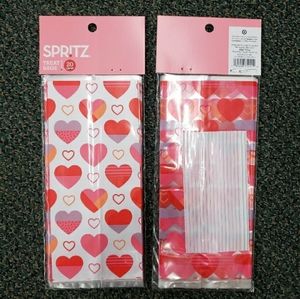 Bundle of 2 Spritz Valentine Heart Treat Bags